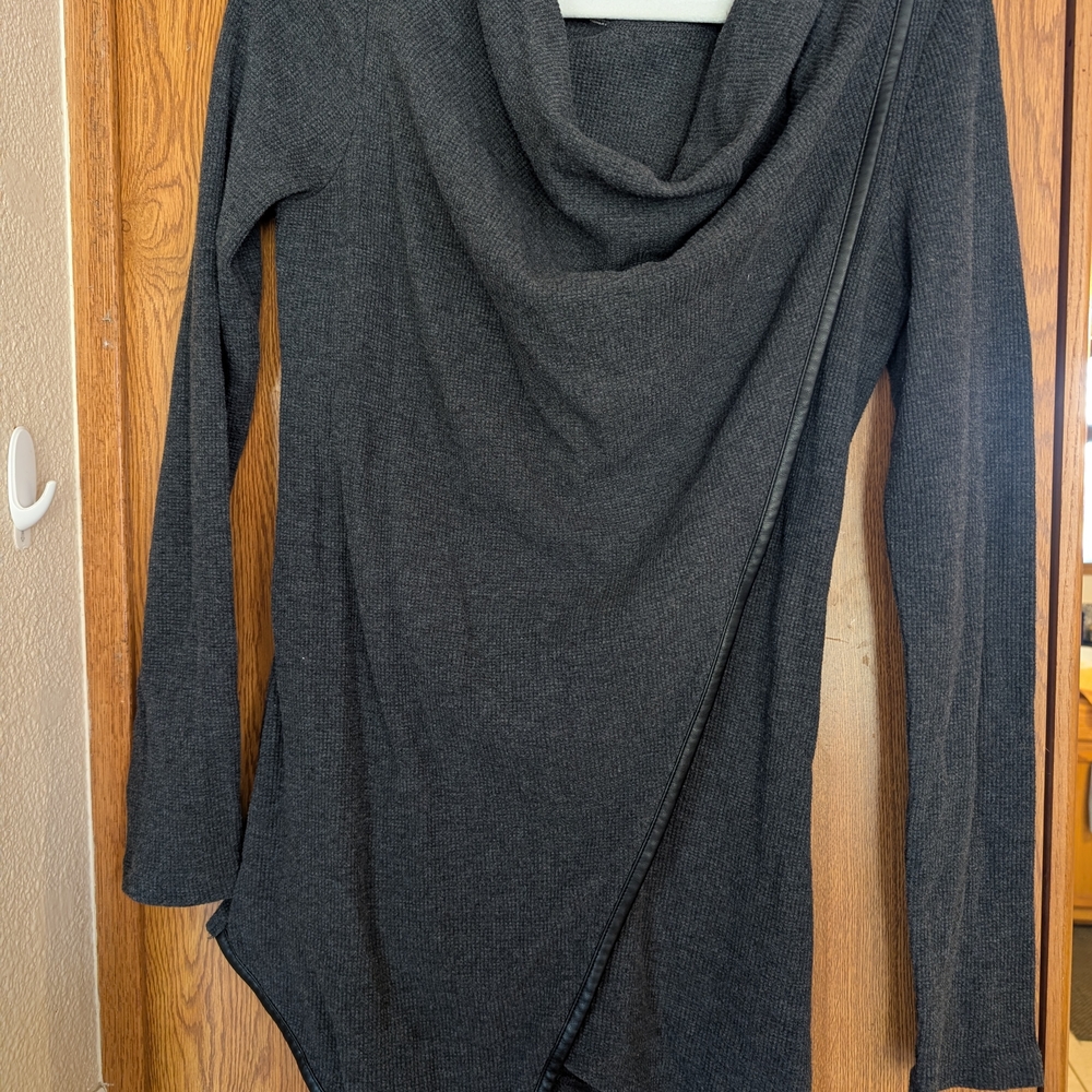 Marc New York Charcoal Cowl Neck Sweater